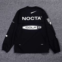 2024 Men's Hoodies US Version Nocta Golf Co Branded Draw Breathable Quick Drying Leisure Sports T-shirt Long Sleeve Round Neck Summer 309