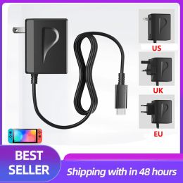 Chargers Charger for Nintendo Switch/Lite/OLED Charging EU/US Plug, Support Switch TV Dock Mode AC Power Supply Adapter