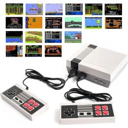 Consoles NES Retro Mini Video Games Consoles Builtin 620 Classic Game 8Bit FC Tv Gamebox with 2 Gamepad Controllor Children Adult Gift