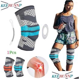 Elbow Knee Pads 1Pcs Braces For Pain Compression Sleeves Support Men Women Weightlifting Relief Arthritis Drop Delivery Sports Outdoor Otwnf