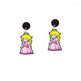 Dangle Earrings Game Princess Acrylic Earring For Women Famous Cartoon Jewelry Christmas Gift