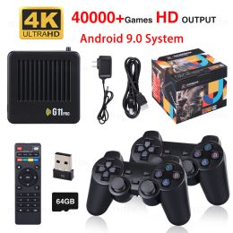 Consoles G11 Pro Game Box 4K HD TV Game Stick Video Game Console 128G Built in 40000+ Retro Games Portable Game Player Wireless Gamepad