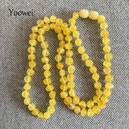 Necklaces 100% New Original Baltic Amber Necklace for Women Adult Class A Beads Honey Luxury Collar Natural Gems Jewellery Gift no invoice