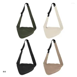 Waist Bags D0UD Durable Nylon Women's Chest Bag Crossbody Phone With Adjustable Strap