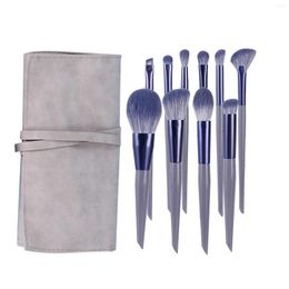 Makeup Brushes 10pcs Brush Set Soft Hair Eyeshadow For Loose Powder Blush Concealer Contouring Smudge Nose Shadow