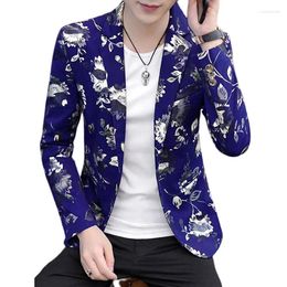 Men's Suits High Quality Blazer Printed Premium Simple Elegant Fashion Business Casual Party Shopping Gentleman's Dress Up Coat