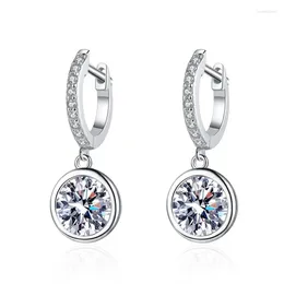 Stud Earrings S925 Sterling Silver Moissanite Bubble 50 Cents 1 Carat D Coloured Diamond Wedding Jewellery Wholesale