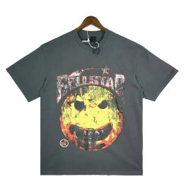 Hellstar Herren-T-Shirt, hochwertiges Plus-Size-Herrenhemd, Designer-Herrenhemd, Sommer, lässige Mode, Paar-Baumwoll-T-Shirt, lässiges Damen-Kurzarm-T-Shirt, US-Größe XS-XL