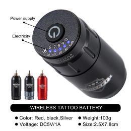 Machine 1200mah Rocket Tattoo Pen Portable Battery Rca Connector Wirseless Power Rechargeable Supply for Tattoo Rotary Hine Pen Typ
