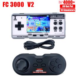 Players Fc3000 V2 Classic Retro Handheld Game Console 4000+ Games Video Game Player Support 10 Formats Ips Screen Portable Game Console