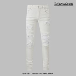 AMlRl JEANS mens jeans slim fit jeans AMR hip-hop inspired luxury trousers fashion brand skinny jeans biker pants man clothing pantalones drip jeans