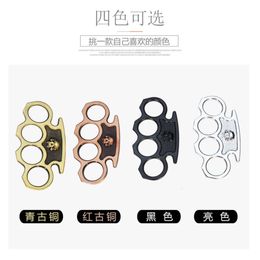 Hand Support, Self-Defense, Four Clasp, Tiger Metal Self-Defense Fist Sleeve, Finger Ring, Wolf Defence Device, Outdoor Equipment 736863