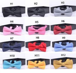 Children New Fashion Formal Cotton Kid Classical Bowties Butterfly Wedding Party Pet Bowtie Tuxedo Ties Polka Dot Boys Bow Tie4649252