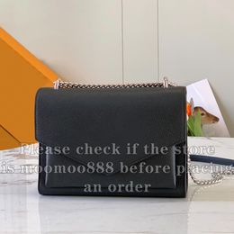 12A All-New Mirror Quality Designer Small Envelope Bag 22.5cm Womens Genuine Leather Flap Bags Luxurys Handbags Black Calfskin Purse Crossbody Shoulder Strap Box Bag