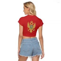 Women's T Shirts Y2k Clothing Vintage Top T-shirt Sexy Spicy Girl Tight Short Sleeve Solid Color Shorts Exposed Navel Streetwear 90s 2024