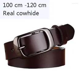 Belts 2024 Wholesale Price 5pcs Real Cowhide Women Leather Belt Korean Style Student Simple Match Buckle Jeans Decorative Super