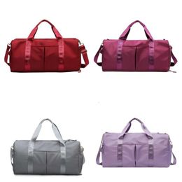 Yoga Gym Large Luggage Unisex Travel Nylon Multi functional Secret Storage Travel Waterproof Leisure Beach Sports Luggage Bag 15 Colours