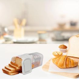 Storage Bottles Bread Rack Box Bakery Boxes For Kitchen Counter Airtight Plastic Loaf Container