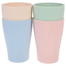 Tumblers 4 Pcs Drinking Cup Glasses Portable Cups For Outdoor Camping Mouthwash Beverage Pp Lovers Picnic Water