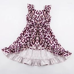 Girl Dresses Girlymax Summer Dress Baby Girls Sleeveless Clothes Milk Silk Knee Length Ruffles Leopard Plaid Floral