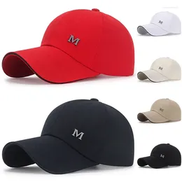 Ball Caps M Standard Baseball Cap Spring Summer Solid Colour Sports Adjustable Hip Hop Bone Gorras Snapback Long Visor Hats