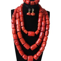 Dudo Bridal Jewellery Sets Indian African 100% Original Coral Beads Nigerian Weddings Jewellery Set 2024 Free Shipping New