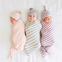 Blankets Muslin Cotton Est Cute Infant Baby Swaddle Blanket Boys Girls Sleeping Bag Babies Accessories Born Set