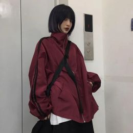 Jackets Oversize Jackets Women BF Style Chic Korean Windbreaker Basic Coats Zipper Streetwear Spring Outwear Cheep Clothing Free Shiping