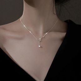 Necklaces Ventfille 100% 925 Sterling Silver Big Dipper Necklace for Women Girl Gift Rose Gold Immortal Temperament Tassels Jewellery