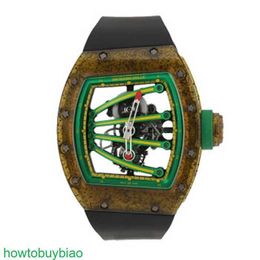 RichardMill RM59-01 Men's Watches Flywheel Kiwifruit Carbon Nano Material Watches FN7H