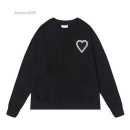 Desigenr Ami Hoodie Mens Women Sportswear Blouses Unisex Clothing Appearl T-shirts Long Sleeve Round Neck No Cap Plain Letters Hearts Thin Outerwear Hoodies