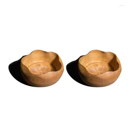 Bowls Bamboo Lotus Leaf Bowl Children's Tea Set Storage Handicrafts