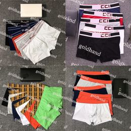 Fashion Mens Breathable Underwear Designer Letter Printed Underpants Casual Cotton Boxers