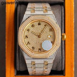 Audemar Piquet Automatic Watch Diamond Watch Mechanical Mens Watches 41mm Diamonds Bezel Sapphire Life Waterproof Business Wristwatches for Men