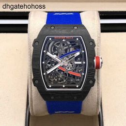 Richardmills Watch Swiss Watches Automatic Mechanical Wristwatch Rm6702 French Ntpt Carbon Fibre Limited Edition Mens Leisure Machinery