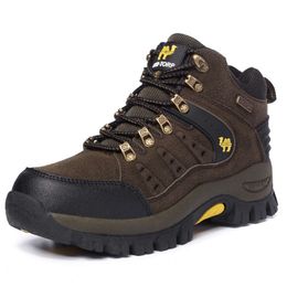 Outdoor hiking shoes lovers high top mountaineering shoes mountaineering breathable and wear-resistant outdoor mountaineering shoes