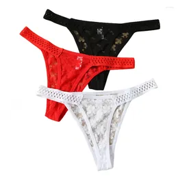 Women's Panties Pure Cotton Low Waisted T-pants Mesh Transparent Underwear Thong Seamless Bottom Pants Lace Triangle