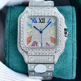 Mens Diamond Watch Men Designer Watches Automatic Mechanical Movement Waterproof Bracelet Sapphire Stainless Steel 904L 40mm Fashion Wristwatch Montre de Luxe