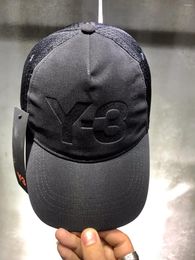 Top Caps Yaz Y-3 Spor Kapağı 2024 Fashoin Marka Erkek Şapka Balık Dış Mekan Beyzbol Yüksek Kaliteli Y3 Erkek ve Kadın Siyah