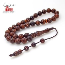 Bracelets MSL004 Natural Wood Cook Tasbih Man's Misbaha prayer beads 33 beads 2 SIZE Rosary