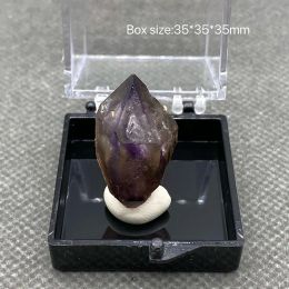 Pendants 100% Natural Namibian Phantom Amethyst Rough Quartz Mineral Healing Crystal +Box size;35*35*35*mm