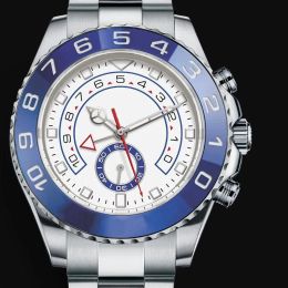 2024 Novo Relógio Mecânico Yacht Master Automático Masculino Vidro Safira 44mm 116681 Pulseira de Aço Inoxidável Melhor Edição Homens Relógios Relógios de Pulso G466