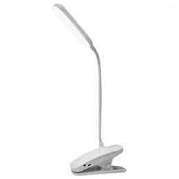 Table Lamps Desk Light Reading Aesthetic Lamp Charging For Study White Office Small LED