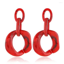 Dangle Earrings Acetic Acid Acrylic European And American Exaggerated Cross Border Accessories Products Fashion Trendy 2024 JY5354