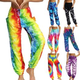 Women's Pants Hippie Palazzo Yoga Scrunched Bottom Tie Dye Harem