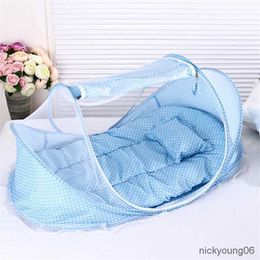 Crib Netting Baby Bedding Crib Netting Folding Baby Mosquito Nets Bed Mattress Pillow Three-piece Suit For 0-3 Years Old Children