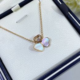 Necklaces High quality rose Gold Butterfly Heart necklace Ladies Fashion simple luxury brand Jewellery party Christmas gift