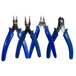 &equipments 4pcs Beading Bead Crimping Crimper Pliers Positioning Pliers with Hook 170 Wire Cutter Cutting Pliers for Jewellery Making Tools