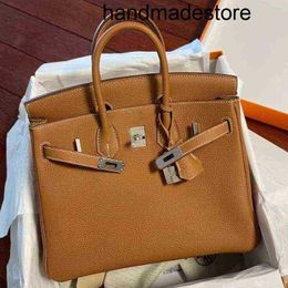 Bag Handbag Designer Bk Pisaff Platinum Custom 25 30 Size Optional Togo Palmprint Epsom Calfskin Full Hand Seam