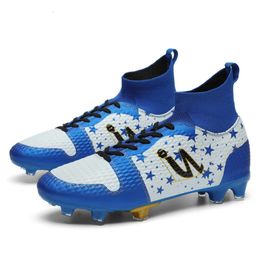 Long Nail AG Soccer Shoes Women Men High Top Football Boots Cleats Youth Children's TF Training Shoes